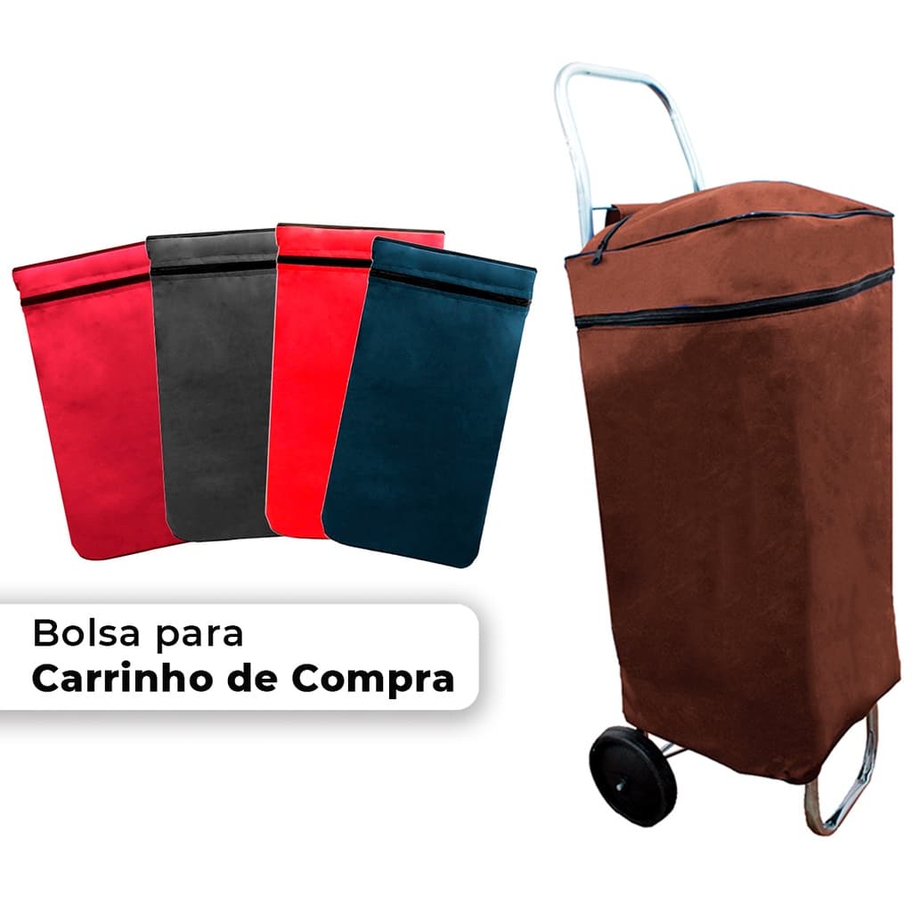 Bolsa De Sacola Para Carrinho Compras Mercado Feira Chinês Transporte Até 50kg