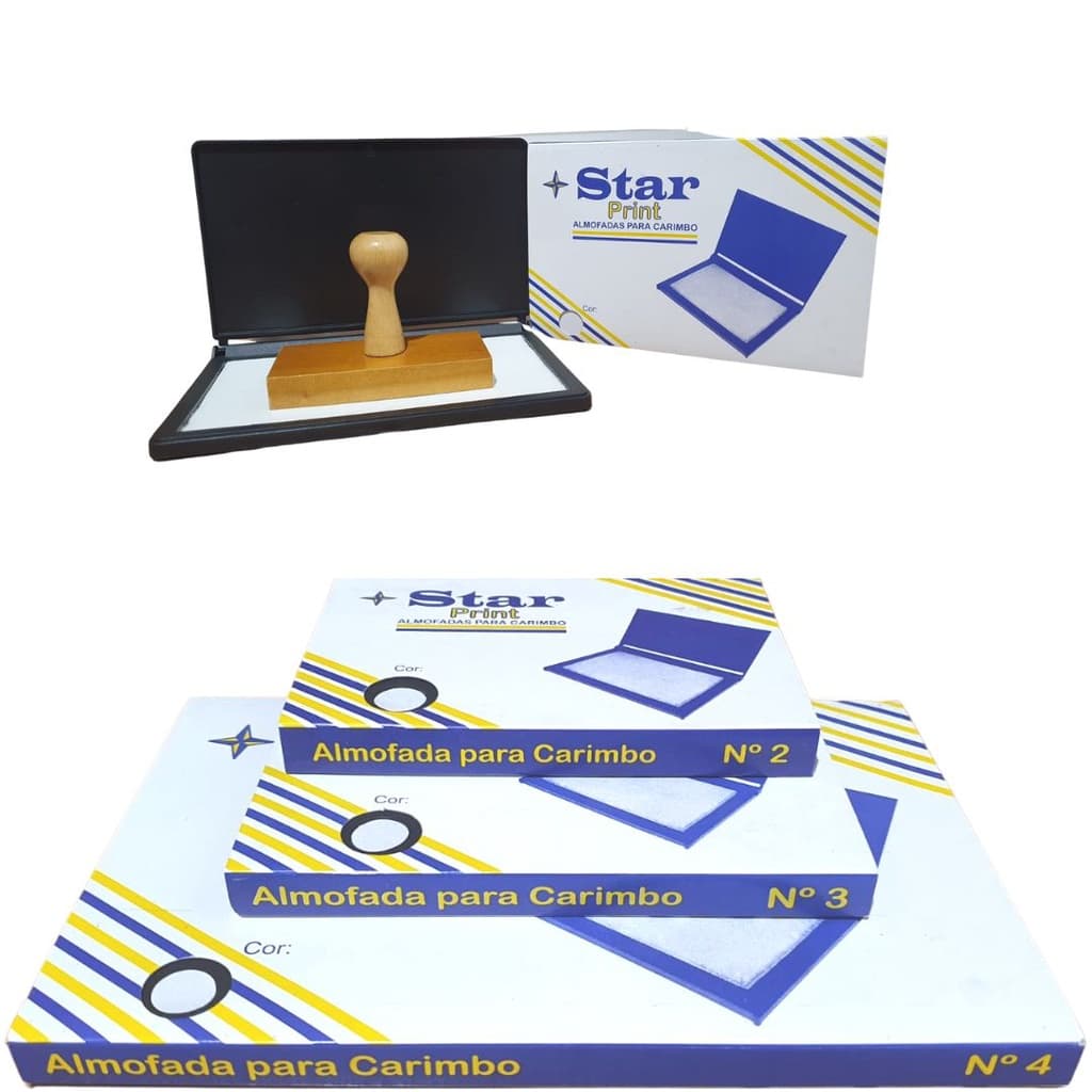 Almofada para carimbo Star Print