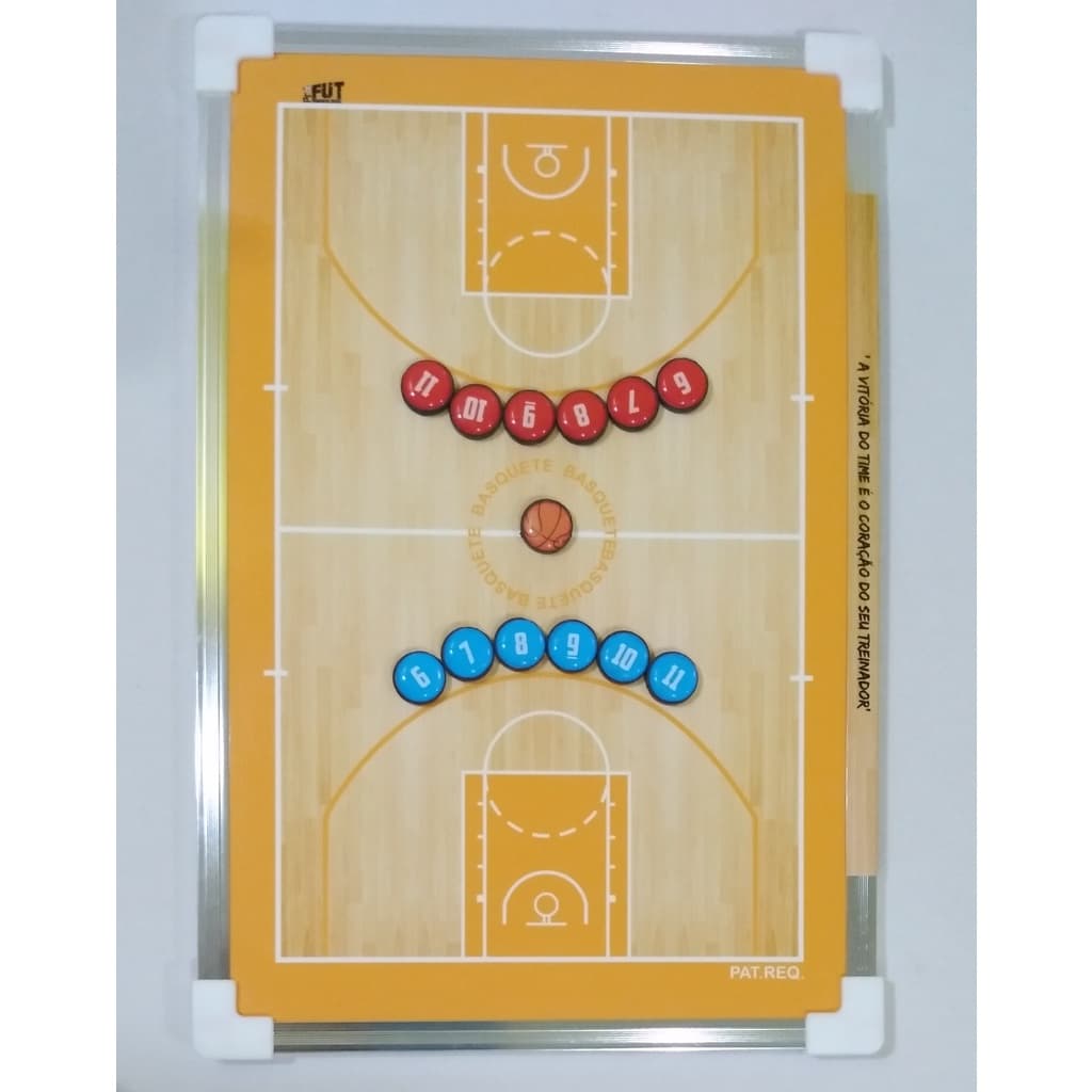 Prancheta Tática de BASQUETE  Magnética de ambos os lados de 20x30cm