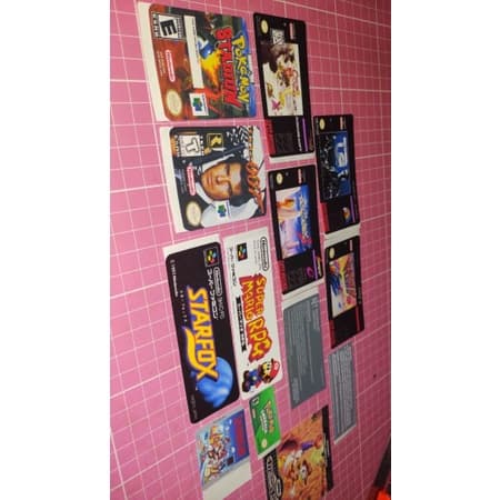 4 label para snes mega drive n64 Nintendo 64 game boy gba super nintendo