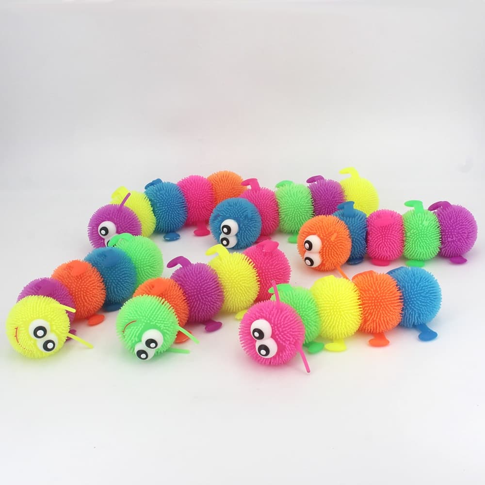 Centopéia De Apertar E Esticar Colorida Brinquedo Infantil