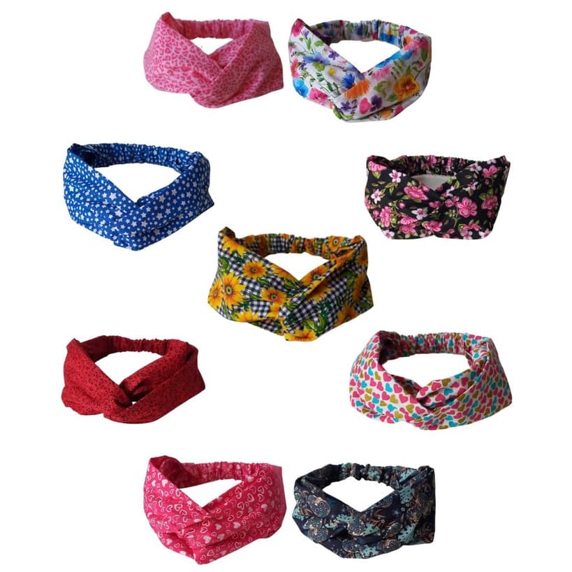 Faixa de Cabelo Turbante com Nó da moda Feminina