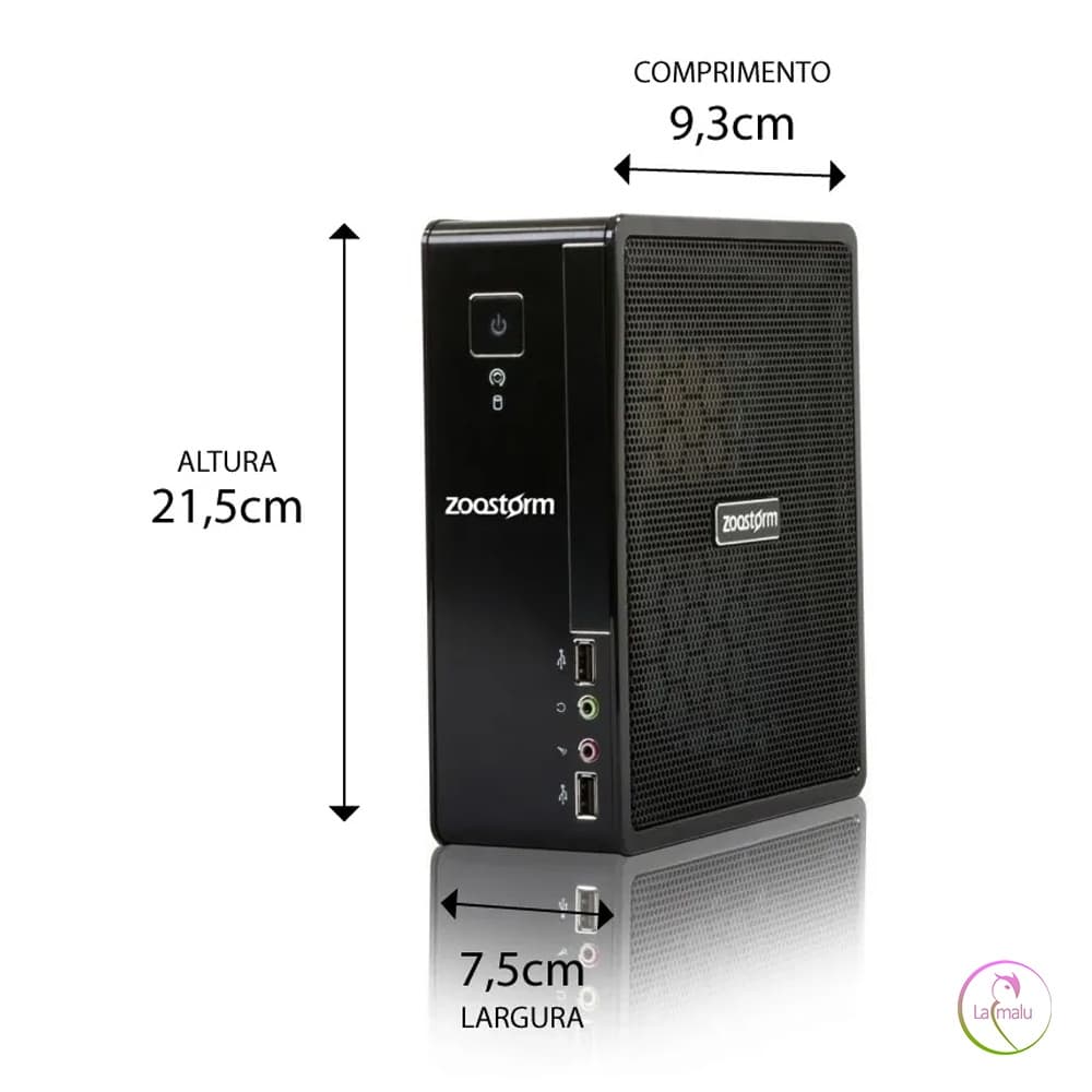 Mini Pc Desktop Zoostorm - Core I5 4GB - SSD 120GB Com Windows 10