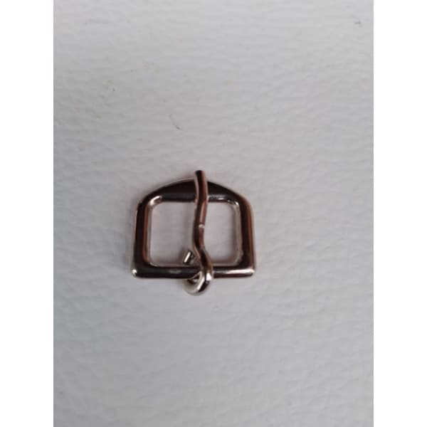 Fivela Hipica de Metal Branco 16mm