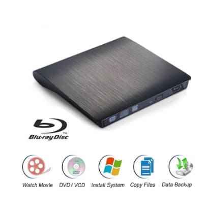Drive Gravador Leitor Dvd Externo Usb 3.0 + Type-c Portátil Pc Notebook e Macbook LOTUS LT-DVD01