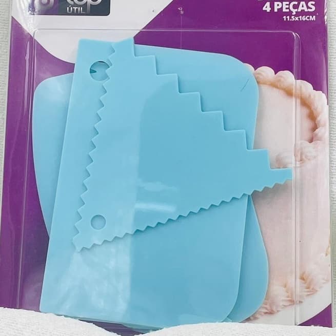 OFERTA Conjuntos 4 Raspador Raspadores Profissional Para Bolo Confeiteiro E Espátula