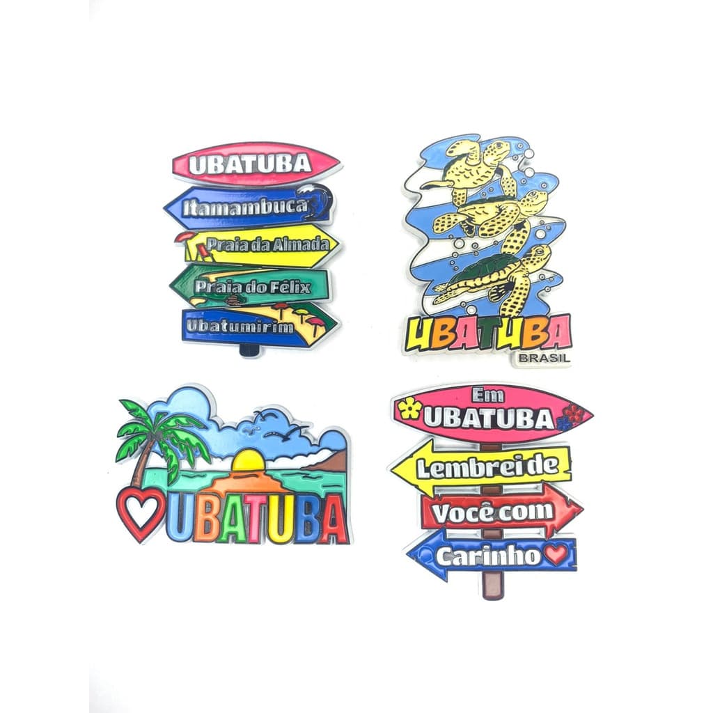 Imãs de Geladeira Ubatuba São Paulo Decorativos Emborrachados