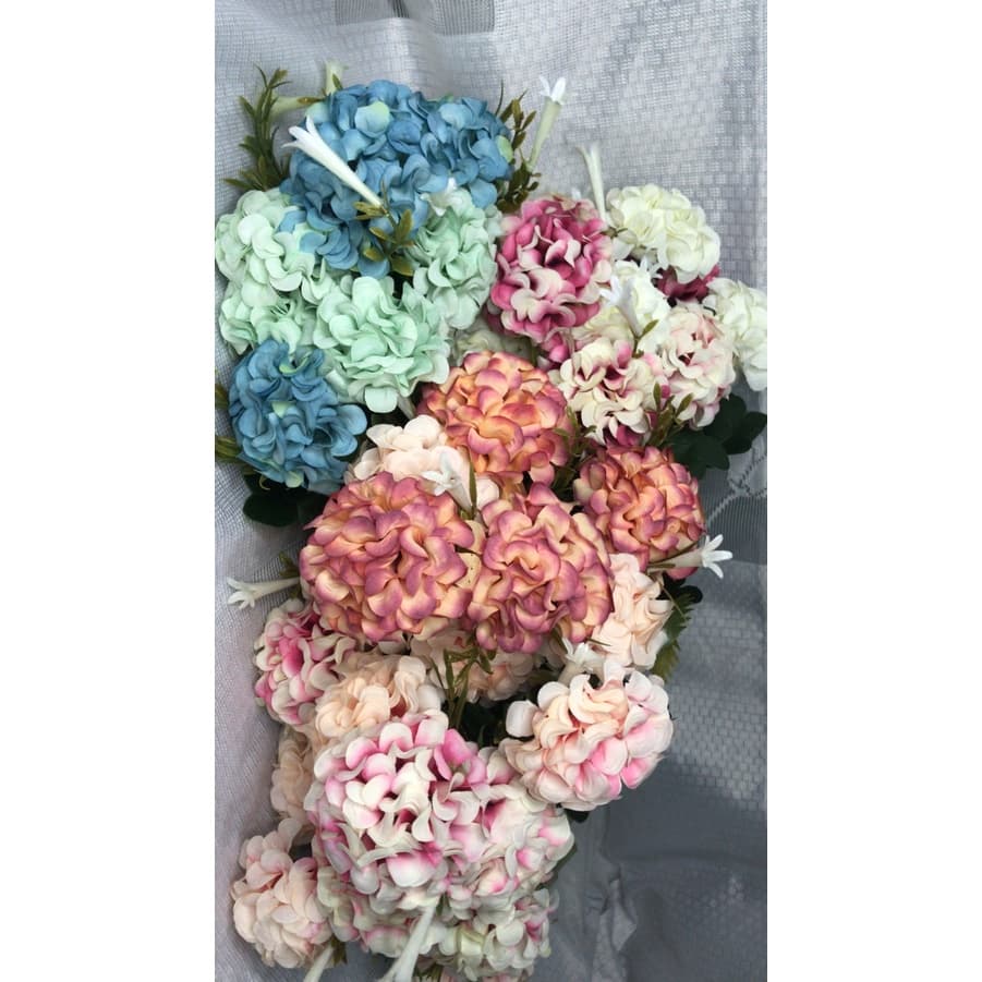 Buquê de Hortênsia artificial Grande com 11 flores