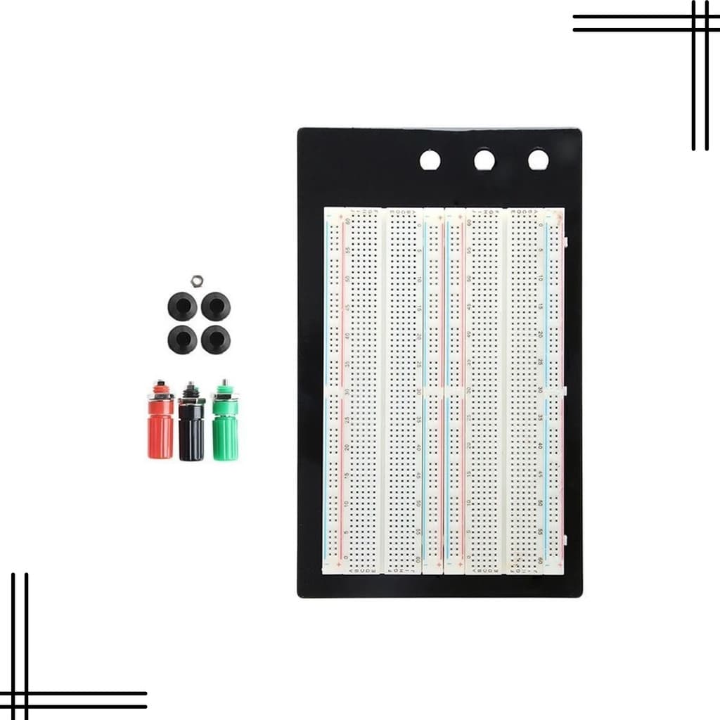 Protoboard 1660 Pontos Com Base Metal Para Arduino Pic
