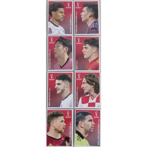 Copa do Mundo 2022 - Figurinhas AVULSAS da Coca-Cola C1 até C8 - Versão Panini