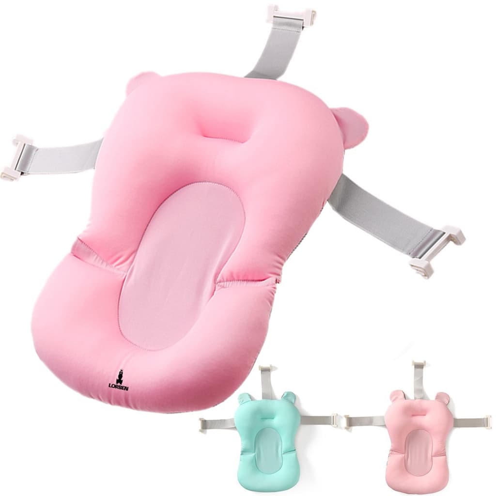 Almofada para Banho Bebê Boia Flutuante Lorben Anatômica com Cintas Ajustáveis