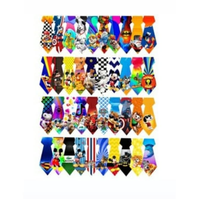 Gravatinhas Pet Shop 70 Unid - Banho e Tosa Macho Yorkshire Gravatas Pet