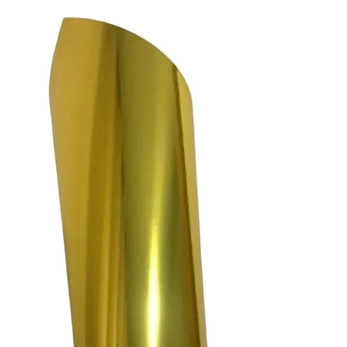 Papel Laminado Lamicote 180g Dourado A4 -  10 Folhas