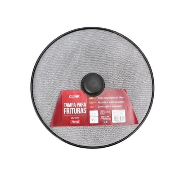 Tela Protetora Para Fritura Antirespingo de Panelas e Frigideiras 29cm