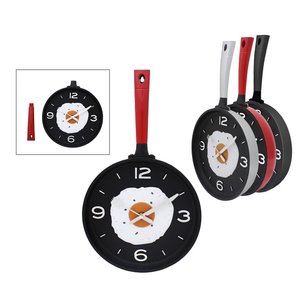 Relógio de Parede Frigideira Ovo Frito