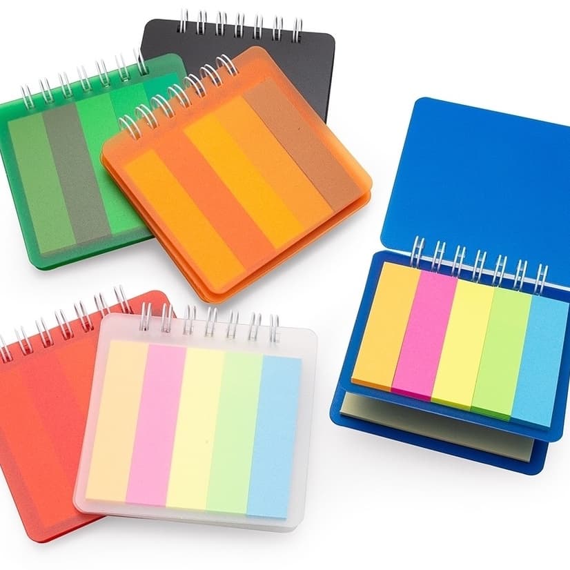 Bloco de anotações com autoadesivos colantes para lembretes