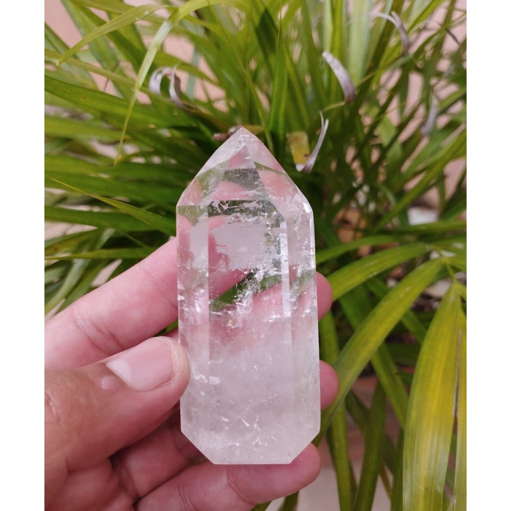 Ponta cristal Grande  5 a 6 cm altura ponta gerador mestre Reiki