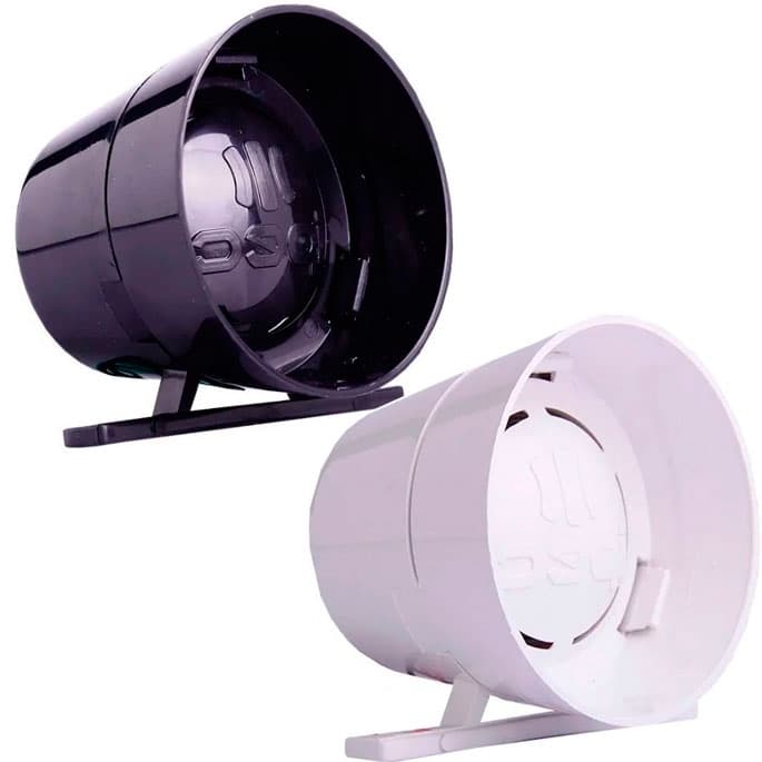 Sirene Alarme e Cerca 12V Alta Potencia 116db Preta ou Branca