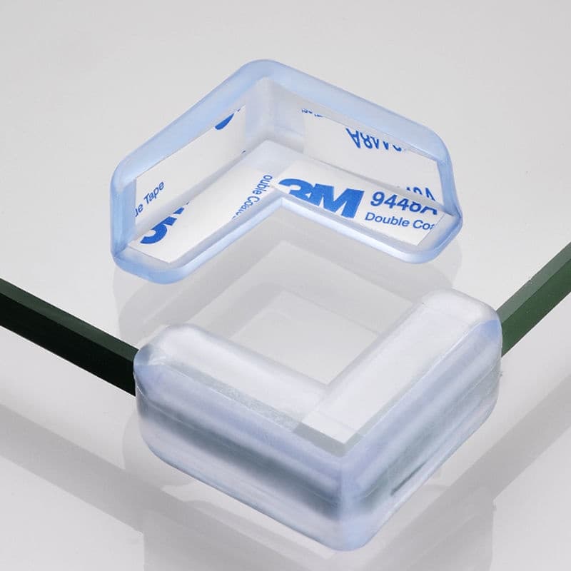 Protetor Quina de Mesa 4 unidades em Silicone com Adesivo