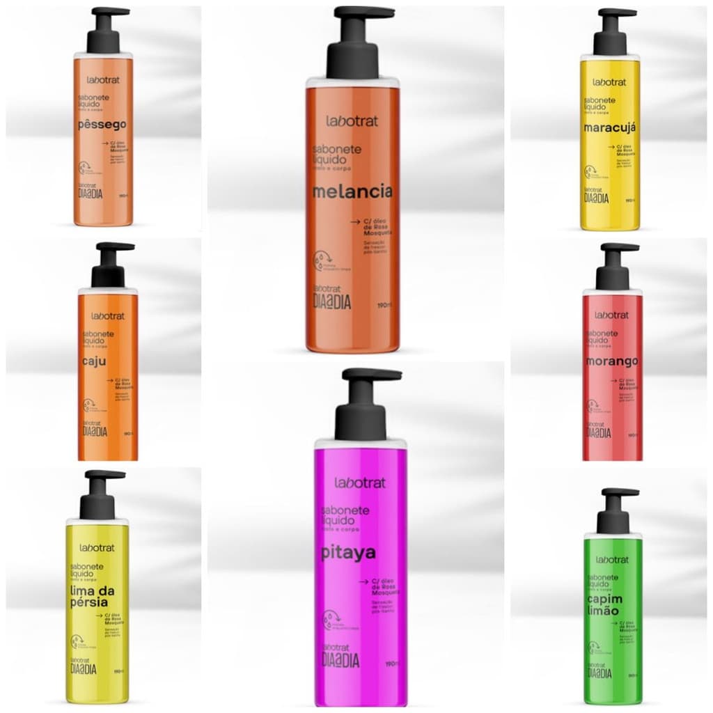 Sabonete Líquido para rosto e corpo Labotrat 190 ml