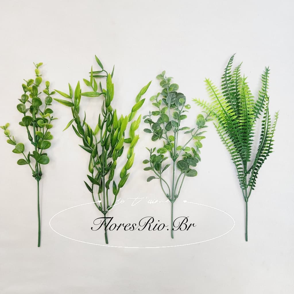 Kit/3 Matinho de folha planta artificial P/ Decoração Casamento, Arranjos, Decorar Festas e casa