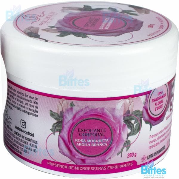 ESFOLIANTE CORPORAL ROSA MOSQUETA PHÁLLEBEAUTY COSMETICOS PERFUMADO