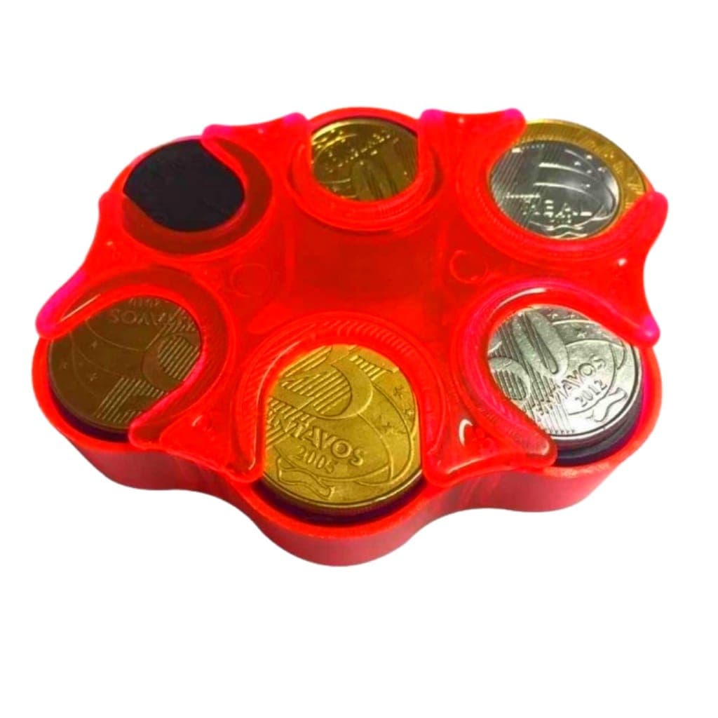 Porta Moedas Suporte Moedeiro Organizador de Moedas para Carro e Bolso