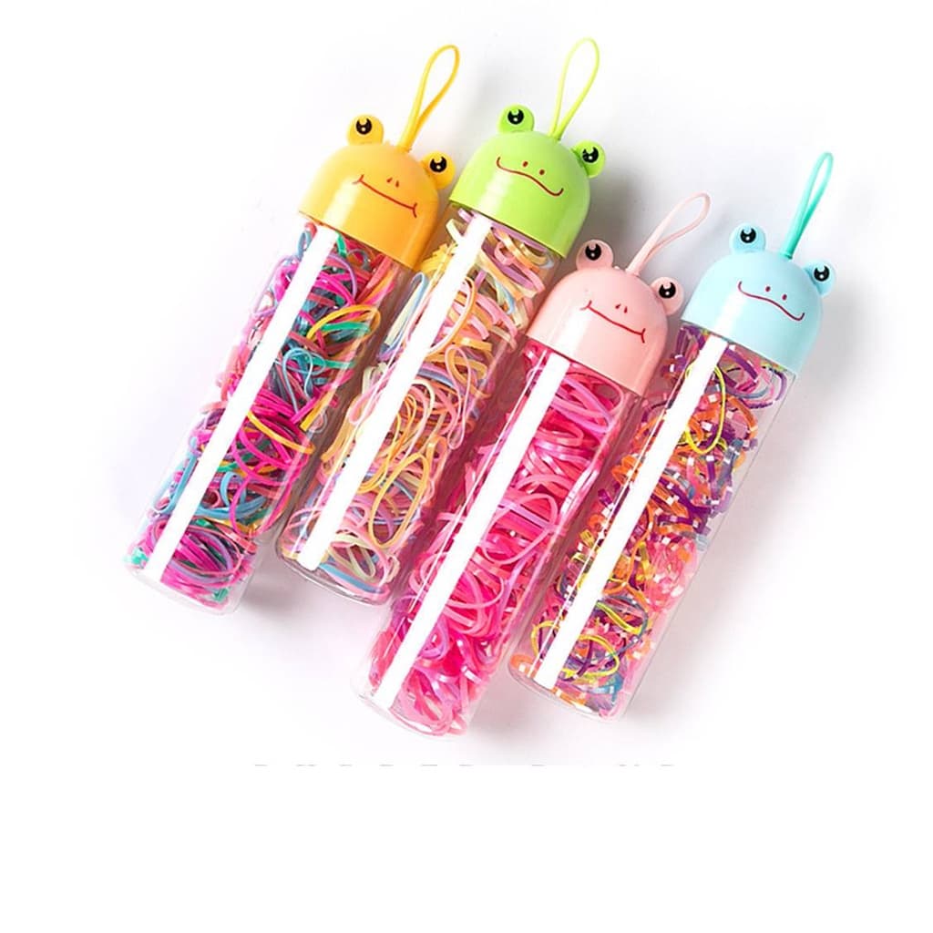 Kit 250 Unidades Elásticos De Silicone Coloridos Para Cabelo