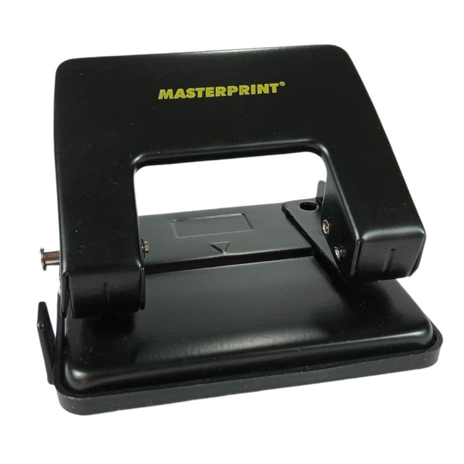 Perfurador Furador de Papel Com Margeador Para 20 Folhas em Metal Aço Resistente MasterPrint