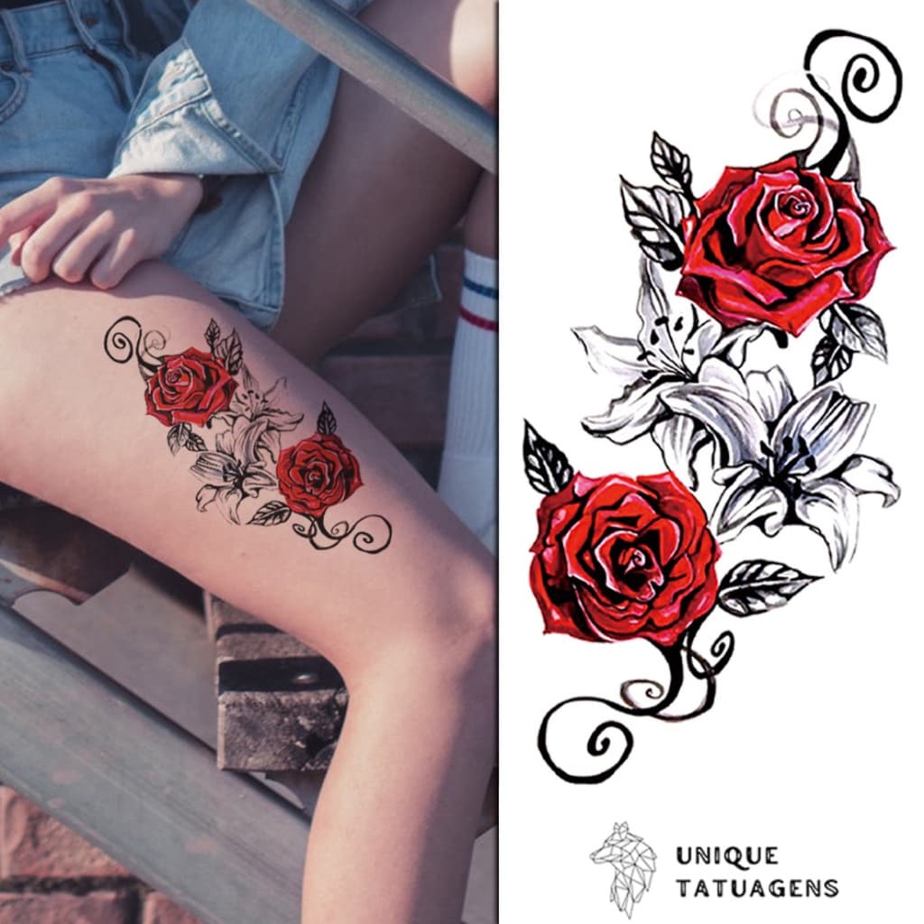 Tatuagem Falsa Feminina Realista - Desenhos Diversos!