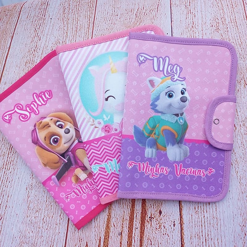 Porta documentos do bebê caderneta de vacinação