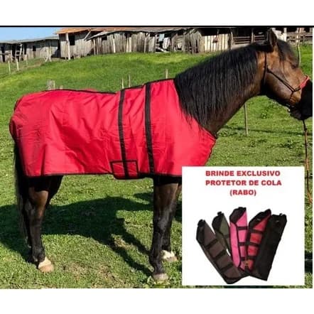 Capa de Cavalo Impermeável Com Forro De Cobertor