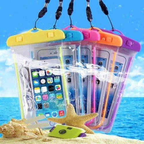 Capa case Protetora Prova D'água Mergulho Transparente Universal Praia Piscina