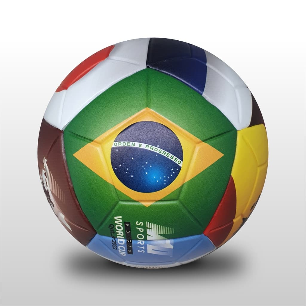 Bola de Futebol de Campo Oficial - Copa do Mundo Bandeiras M10