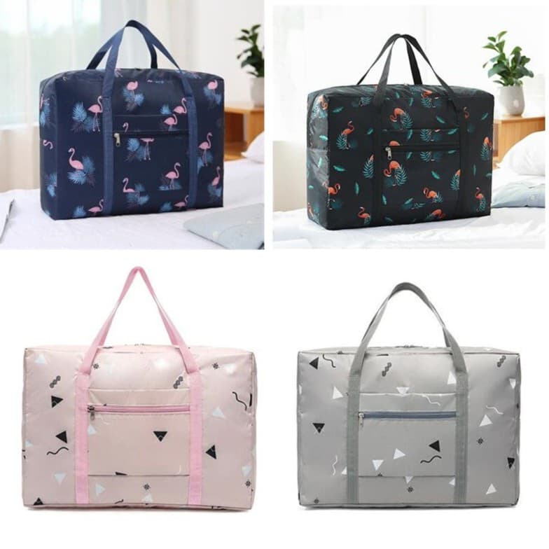 Bolsa Dobrável De Viagem Travel Bag - Estampada Prende Na Mala