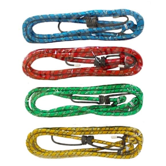 Corda Extensora Elástico Kit 4 Peças Com 1,2 1,5 2 metro Moto Para Moto Bagagem Carga Bicicleta