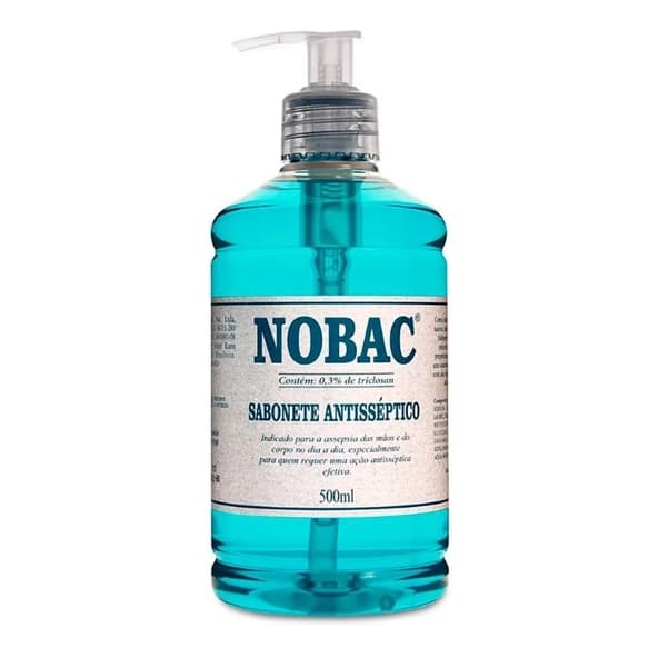 Sabonete Antisséptico Nobac Triclosan 500ml - Cpap Máscara