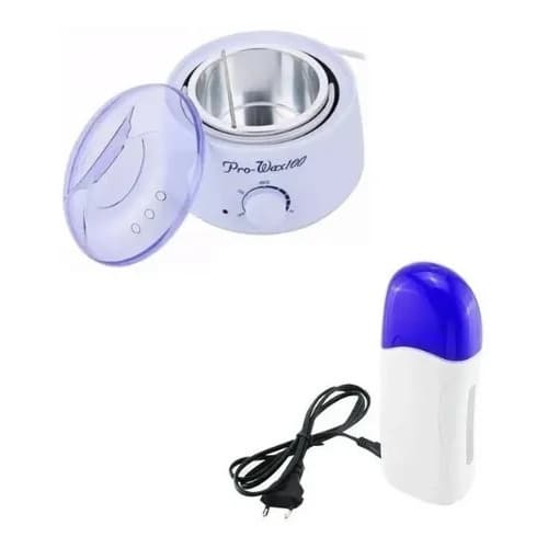 Aquecedor Panela De Cera Depilação 400g + Rolo depilatorio