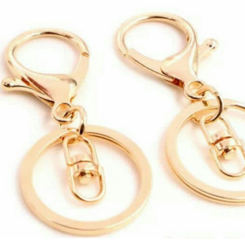 Argolas Para Chaveiro 30mm  Com Conector  25 Peças