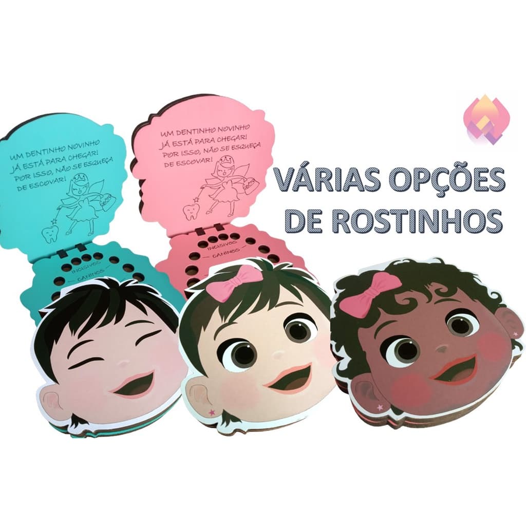 Caixinha Para Dentes de Leite Caixa Madeira Estojo Dentinhos