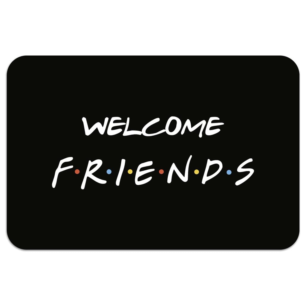 Tapete de Porta Welcome Friends Antiderrapante