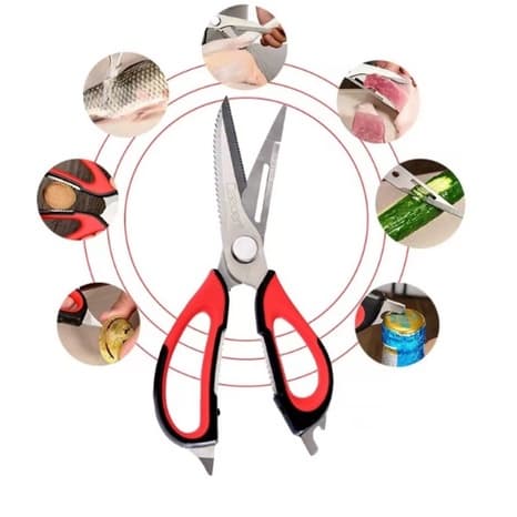 Tesoura Multifuncional Para Corte Alimento Aço Inoxidável Utensílios de Cozinha