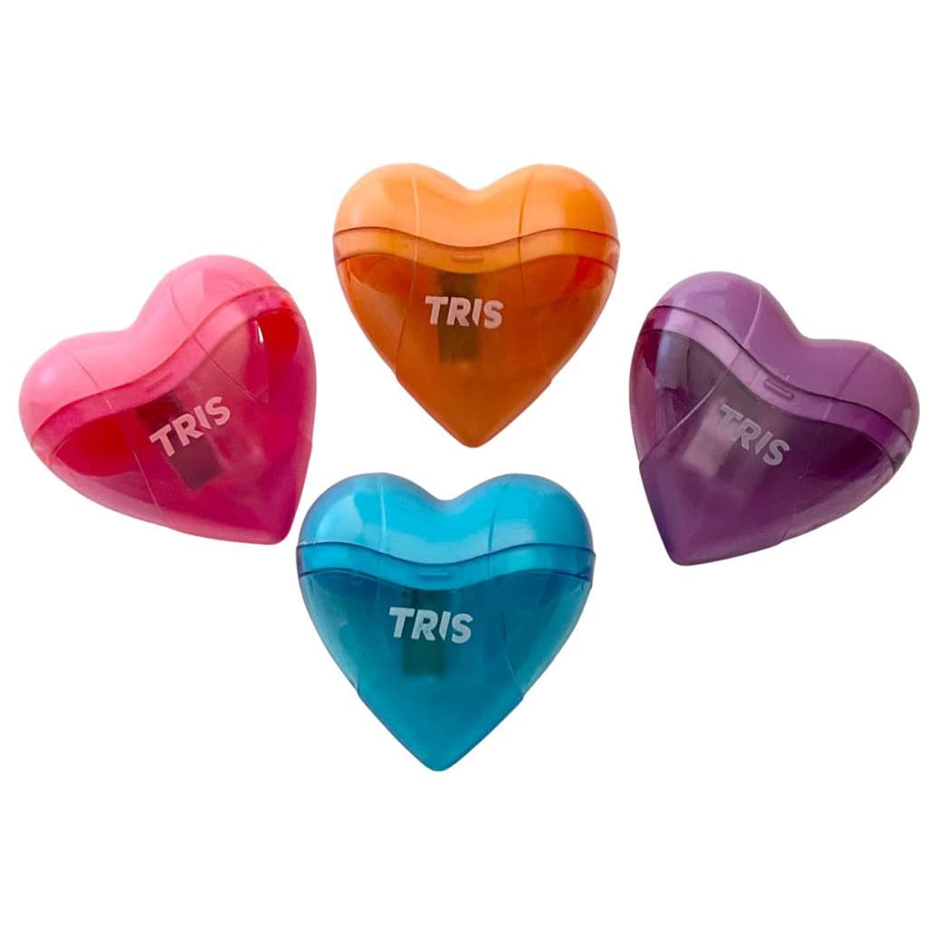 Apontador c/Depósito Coração - Tris