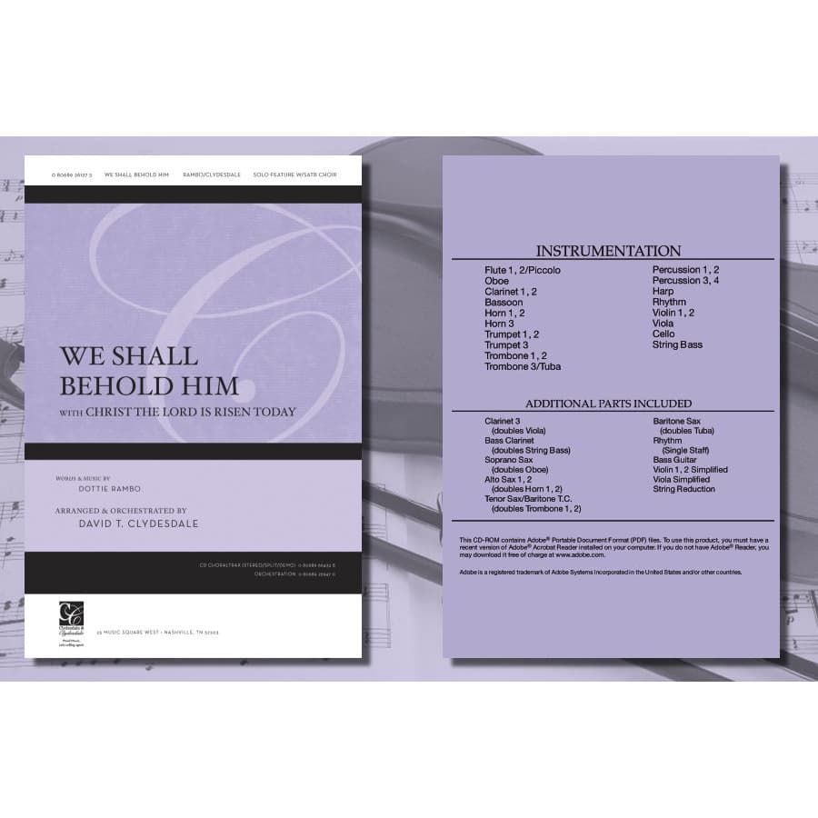 Orquestra Completa We Shall Behold Him with Christ the Lord Is Risen Today Arr by David T. Clydesdale Digital