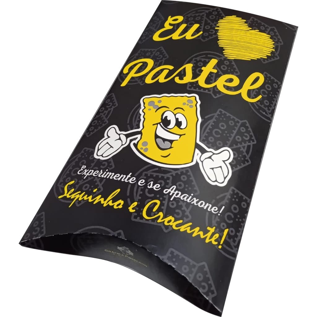 100 Embalagem Caixa Pastel Delivery M Viagem Amo Pastel