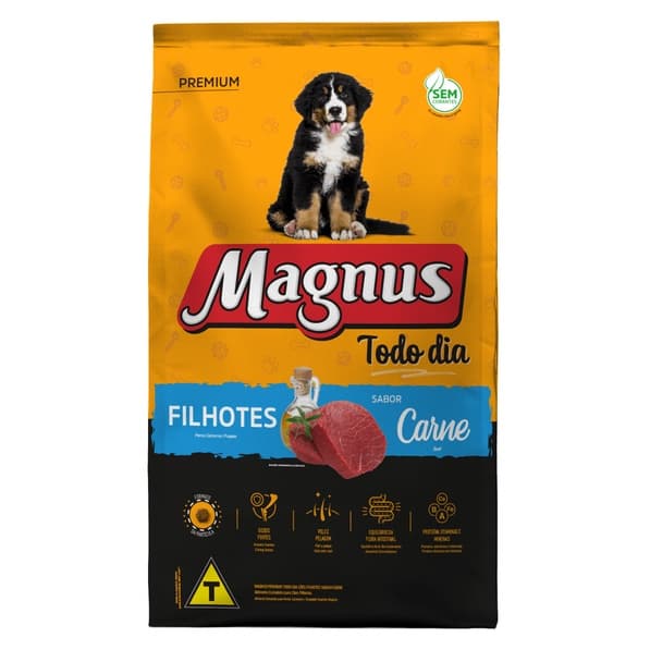 Ração Magnus Todo Dia Filhote Carne 10,1 kg