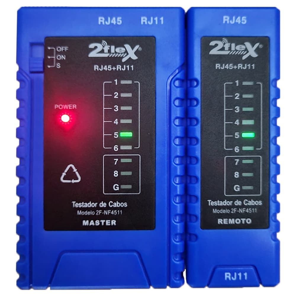 Testador De Cabos Redes Lan Rj11 Rj45 Cat5 Cat6