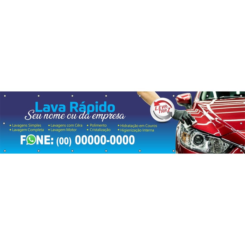 Faixa Lava Rapido 2m x 50cm mod3