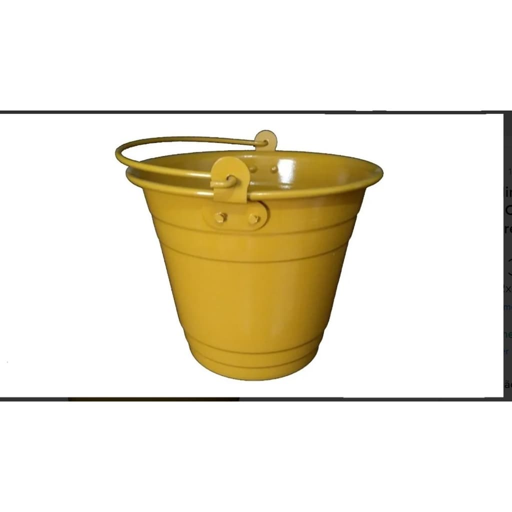 01 Mini Balde N°06 Altura 13,5 Centímetros e Boca 15 Centímetros em Alumínio GFB