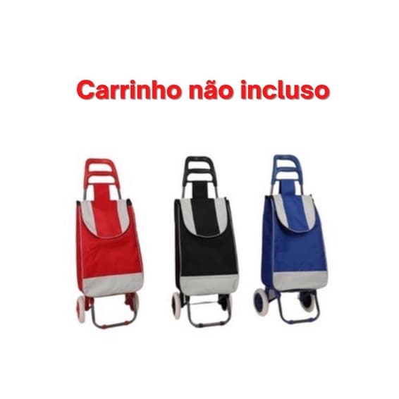 Capa Bolsa Saco de Tecido p/ Carrinho de Feira Carrinho de Compras CARRINHO NÃO INCLUSO